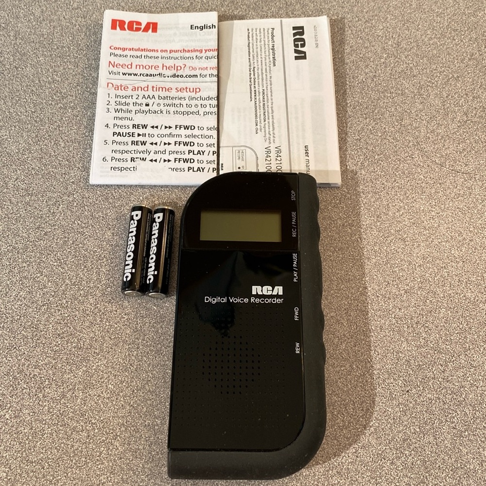 RCA - Digital Voice Recorder.